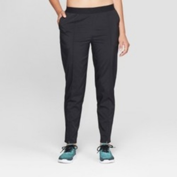 JoyLab Black  Woven Zip Hem Pants - Picture 1 of 4